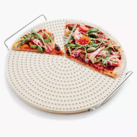 Kamień do pieczenia pizzy z wypustkami DUKA PIZZA STONE 34 cm ceramika