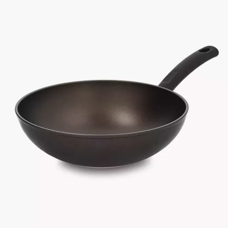 Wok z powłoką oliwną DUKA OLLI EXTRA 28 cm oliwkowy szary