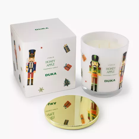 Zapachowa świeca sojowa LYCKLIG HONEY APPLE 8,8x10,8 cm