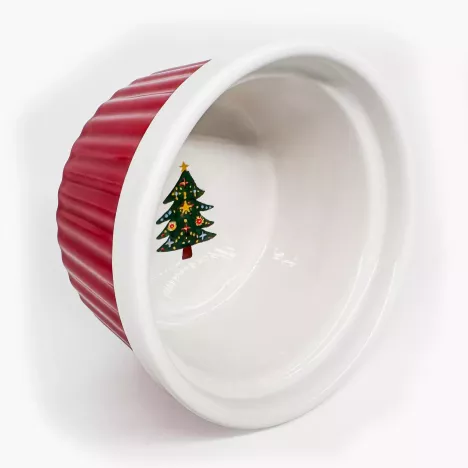 Kokilka okrągła ramekin choinka DUKA LYCKLIG 9 cm ceramiczna