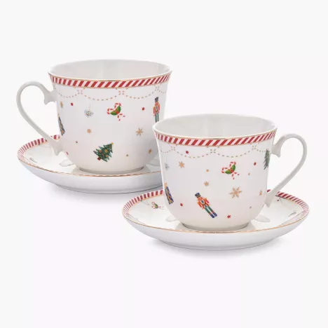 Filiżanki świąteczne DUKA LYCKLIG 400 ml 2 szt. porcelanowe