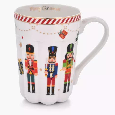 Kubek świąteczny dziadek do orzechów DUKA LYCKLIG 400 ml porcelanowy