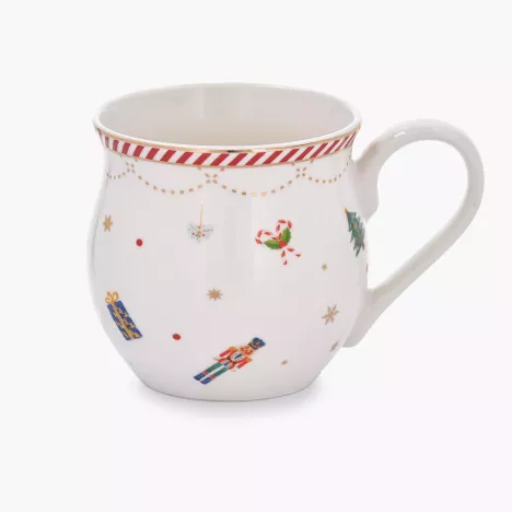 Kubek beczułka świąteczny DUKA LYCKLIG 500 ml porcelanowy