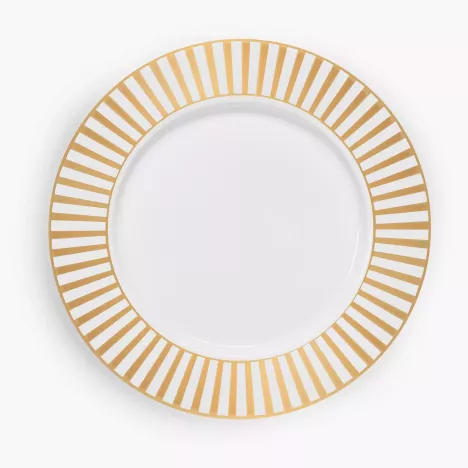 Talerz obiadowy DUKA GOLD 26.5 cm porcelanowy