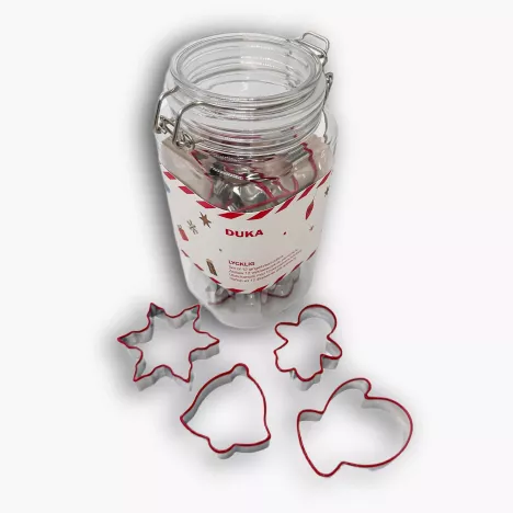 Zestaw 12 wykrawaczek świątecznych DUKA LYCKLIG stalowe