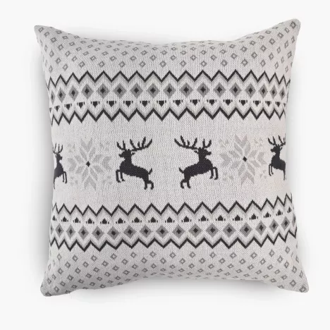 Poduszka świąteczna dekoracyjna DUKA JULIG 50x50 cm szara bawełniana