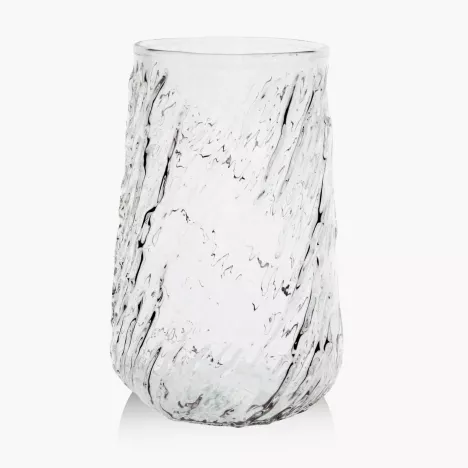 Szklanka do kawy DUKA CASUAL 400 ml falowana szklana