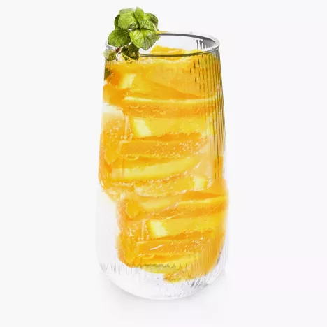 Szklanka ryflowana DUKA CASUAL 500 ml transparentna