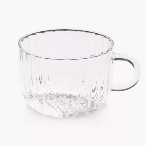 Filiżanka ryflowana DUKA CASUAL 450 ml transparentna