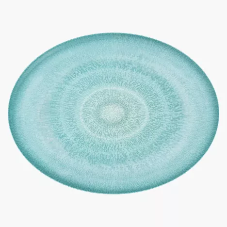 Półmisek DUKA SOLVIND 38 cm niebieski porcelanowy