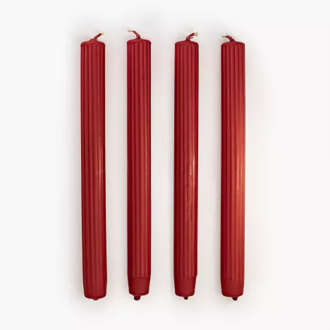 Świece stołowe podłużne DUKA LJUS 23 cm 4 szt. czerwone