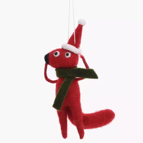 Zawieszka świąteczna lis DUKA FELT 14 cm filcowa
