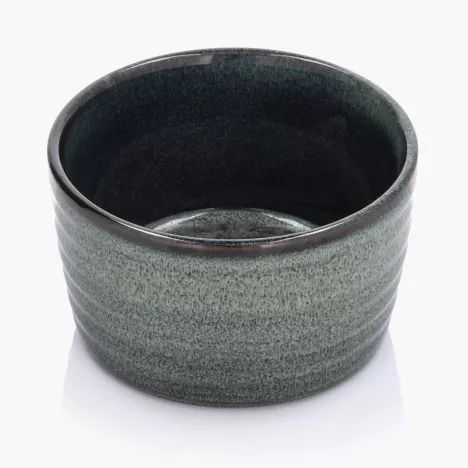 Kokilka okrągła ramekin DUKA FRISTAD - SAFIR 10 cm zielona kamionkowa