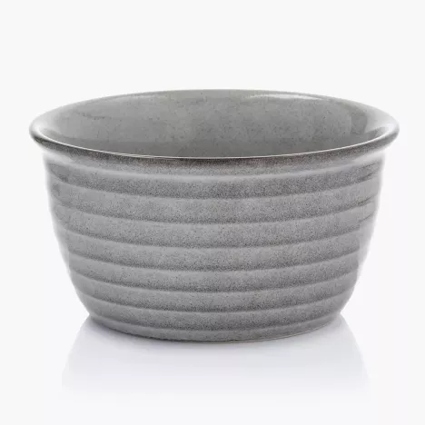 Kokilka okrągła ramekin DUKA FRISTAD 10.5 cm szara ceramiczna