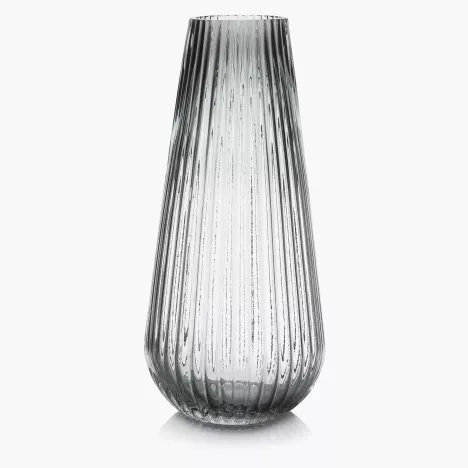 Wazon dekoracyjny na kwiaty DUKA GLASS 30 cm szary