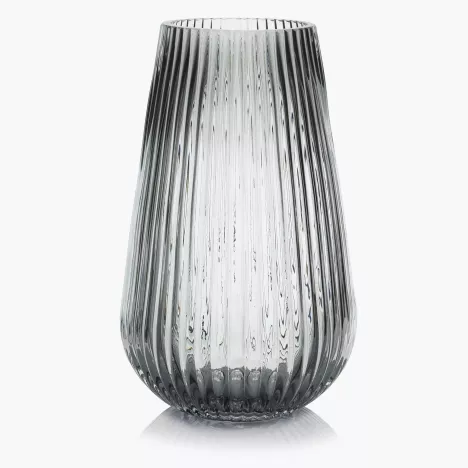 Wazon dekoracyjny na kwiaty DUKA GLASS 23 cm szary