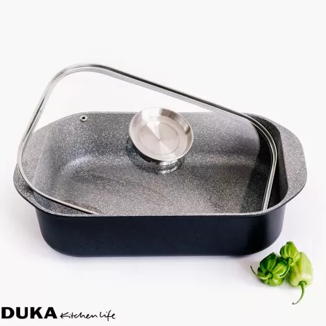 Brytfanna z pokrywką DUKA GOTA COOK 6200 ml aluminium