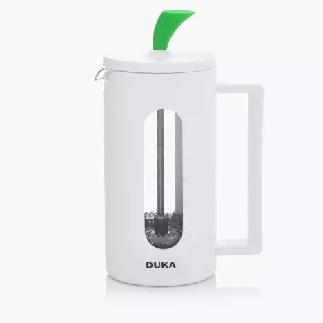 Zaparzacz do kawy French Press DUKA KNOBB 350 ml biały zielony