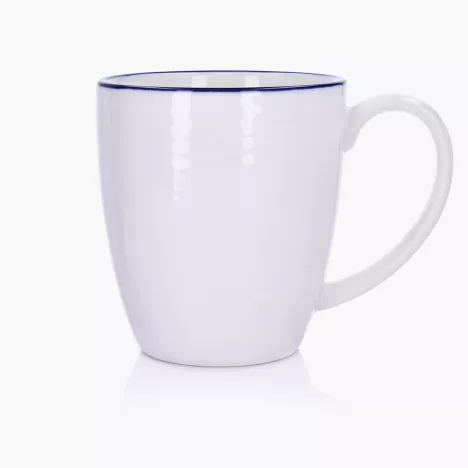 Kubek DUKA KROG 400 ml biały granatowy porcelana