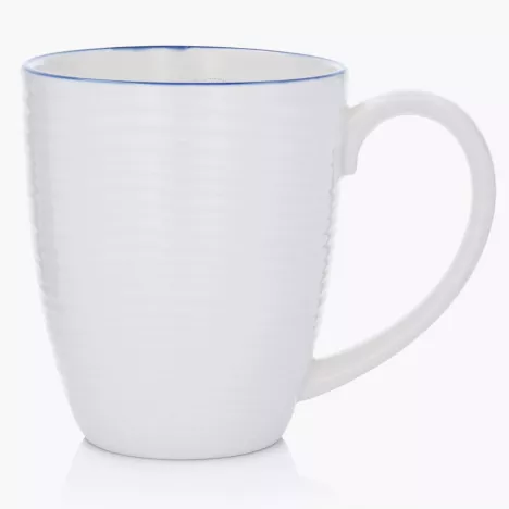 Kubek jumbo DUKA KROG 700 ml biały granatowy porcelana