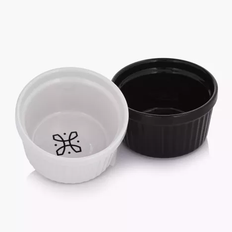 Kokilka okrągła ramekin DUKA NIKLAS CELEBRATE 9 cm czarna kamionkowa