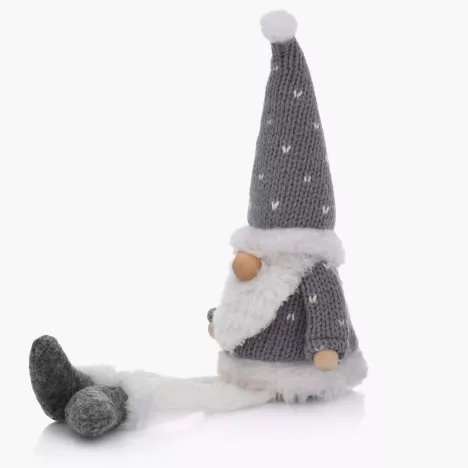 Skrzat gnom świąteczny skandynawski DUKA NISSE 25 cm szary