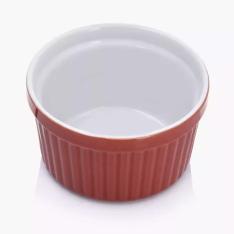 Kokilka do zapiekania ramekin DUKA NORDIC 9 cm czerwona ceramiczna