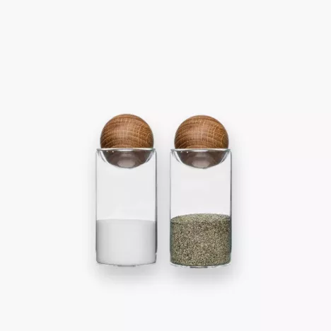 Zestaw do soli i pieprzu z dębowym korkiem 2szt. SAGAFORM NATURE