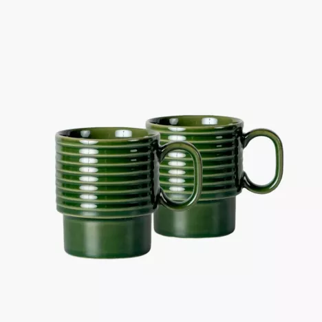 Zestaw 2 kubków 300ml SAGAFORM COFFE & MORE zielony