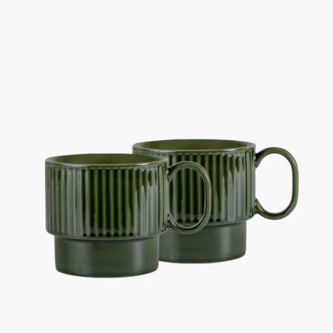 Zestaw 2 kubków 500ml SAGAFORM COFFE & MORE zielony