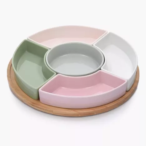 Mini taca obrotowa do serwowania DUKA WAREWOOD MINI 21 cm porcelanowa