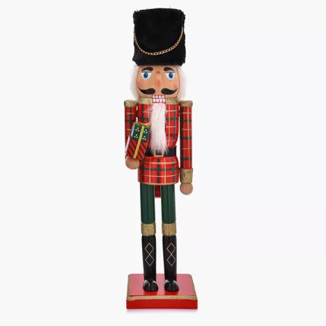 Dekoracja świąteczna dziadek do orzechów prezenty DUKA LUCAS 50 cm