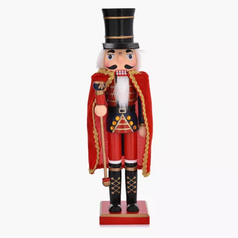 Dekoracja świąteczna dziadek do orzechów peleryna DUKA LUCAS 38 cm