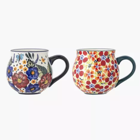 Filiżanka BLOOMINGVILLE FLORIST zestaw 2 szt. 330ml czerwona