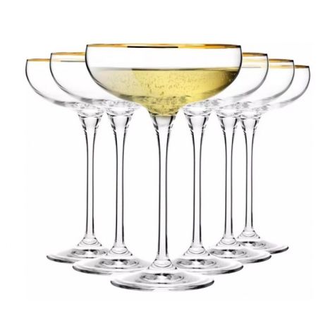 Kieliszki do szampana KROSNO HARMONY GOLD 6 szt. 240 ml
