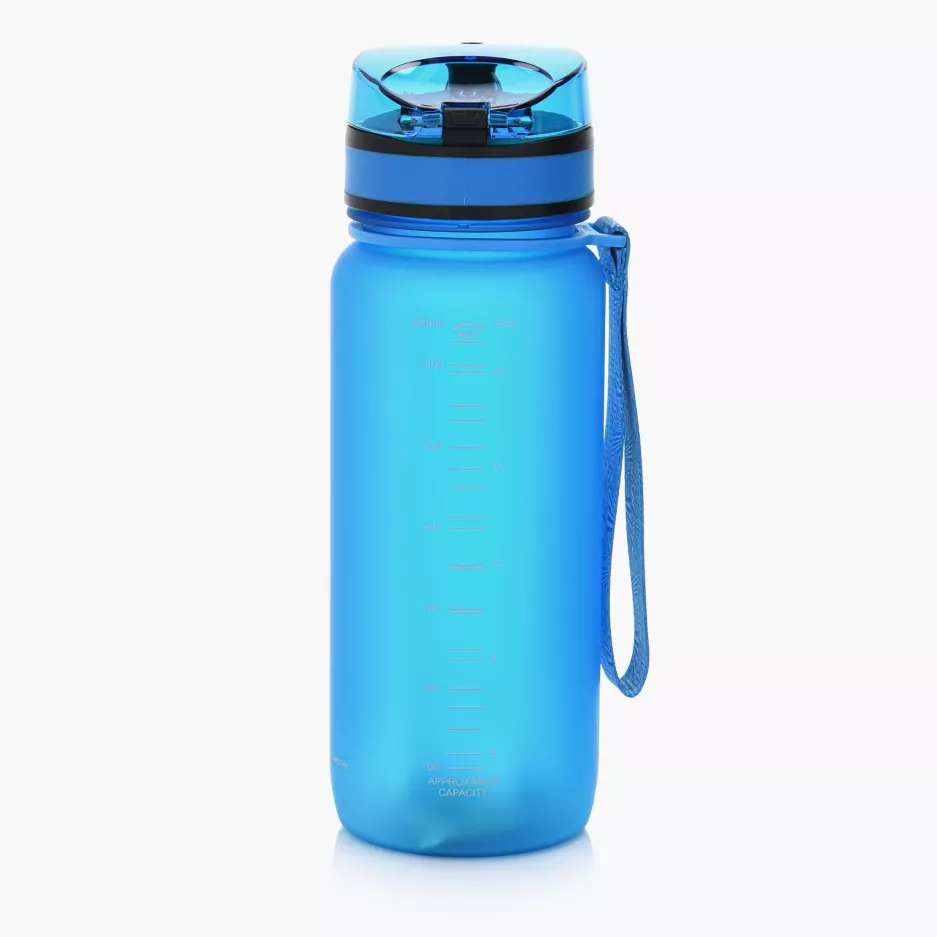 Butelka na wodę z sitkiem DUKA SPORTING 650 ml niebieska