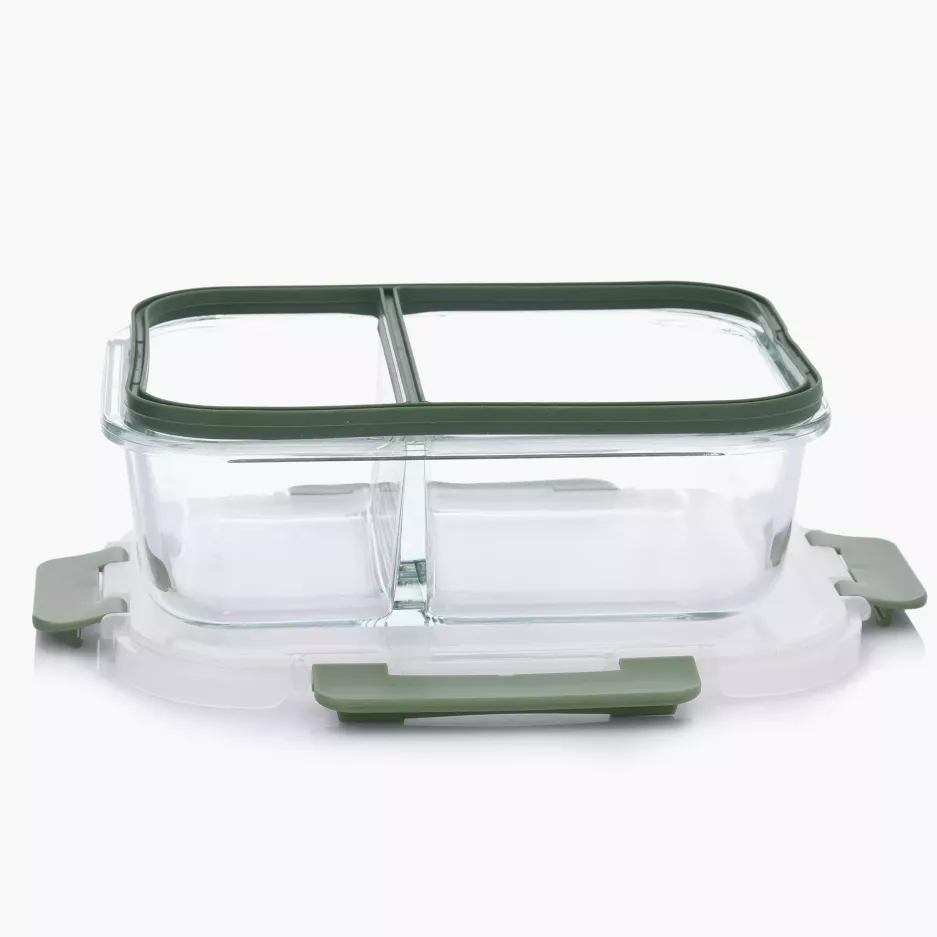 Pojemnik na żywność lunchbox bento DUKA IDEAL LUNCH 980 ml szklany