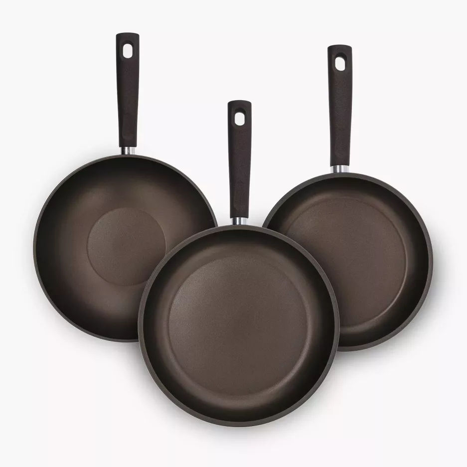 Wok z powłoką oliwną DUKA OLLI EXTRA 28 cm oliwkowy szary