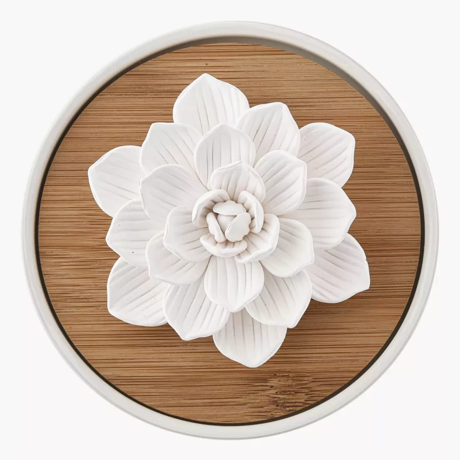 Dyfuzor zapachowy kwiat DUKA MOMENTS biały porcelanowy