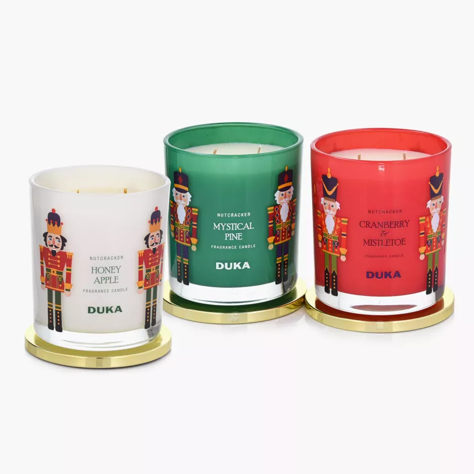 Świeca zapachowa sojowa Mistletoe&Cranberry DUKA NUTCRACKER 300 g