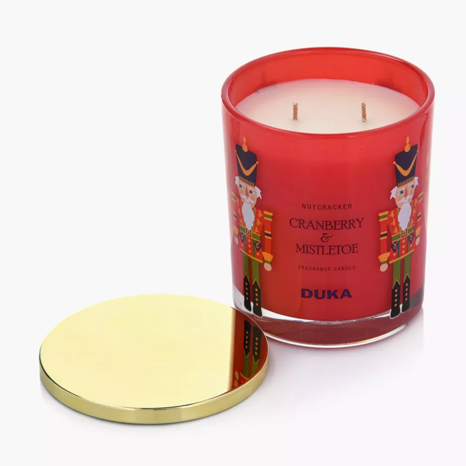 Świeca zapachowa sojowa Mistletoe&Cranberry DUKA NUTCRACKER 300 g