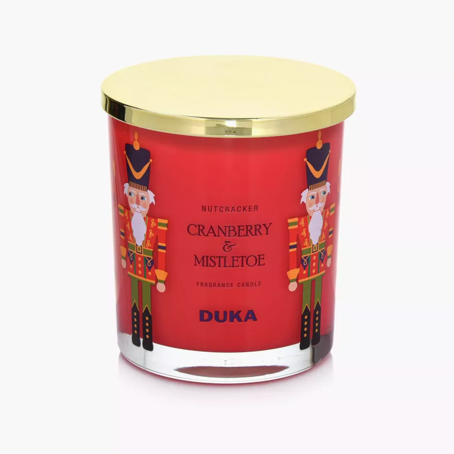 Świeca zapachowa sojowa Mistletoe&Cranberry DUKA NUTCRACKER 300 g