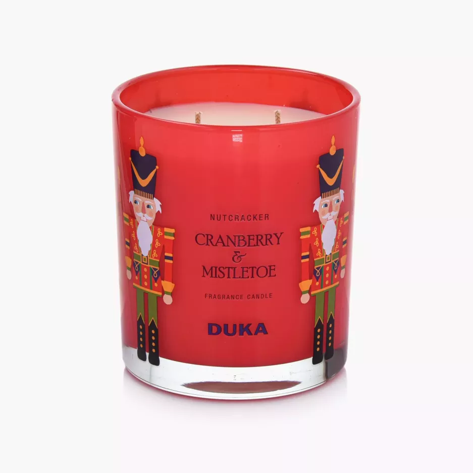 Świeca zapachowa sojowa Mistletoe&Cranberry DUKA NUTCRACKER 300 g