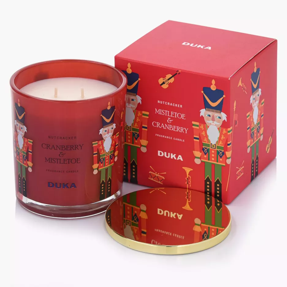 Świeca zapachowa sojowa Mistletoe&Cranberry DUKA NUTCRACKER 300 g