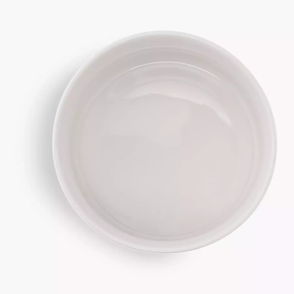 Kokilka okrągła ramekin DUKA LACE 10 cm biała porcelanowa