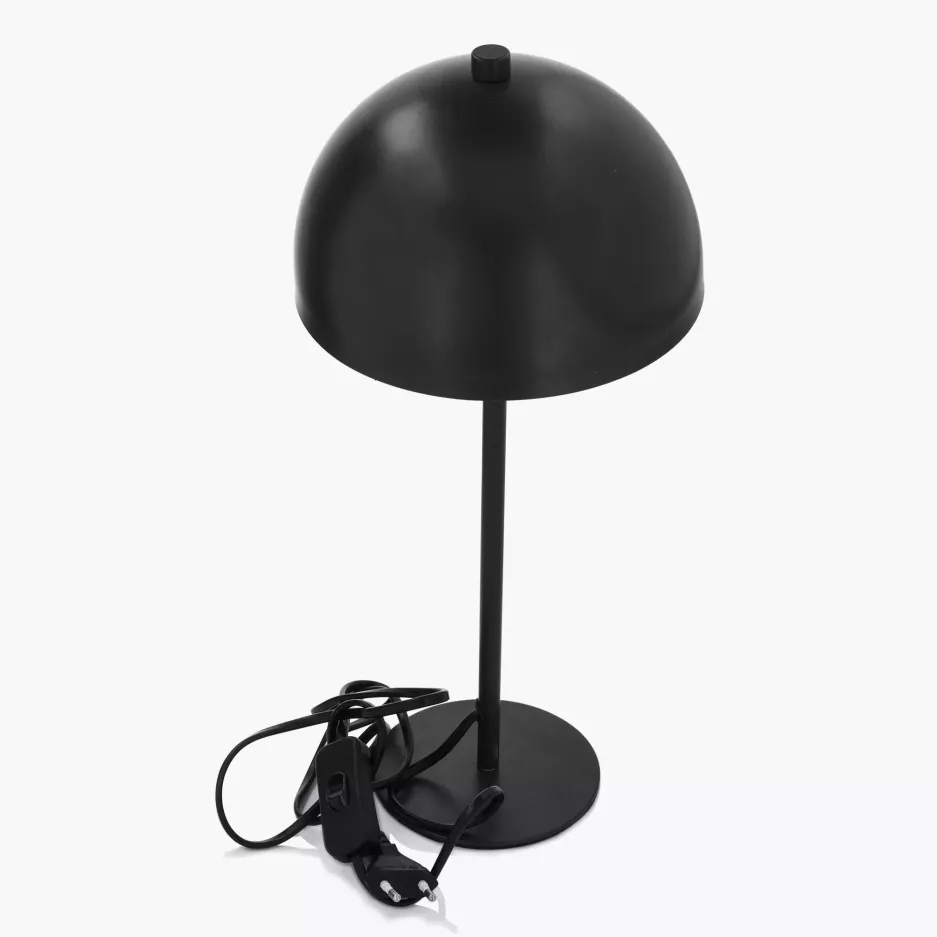 Lampa stołowa DUKA SKADI 40 cm czarna stalowa