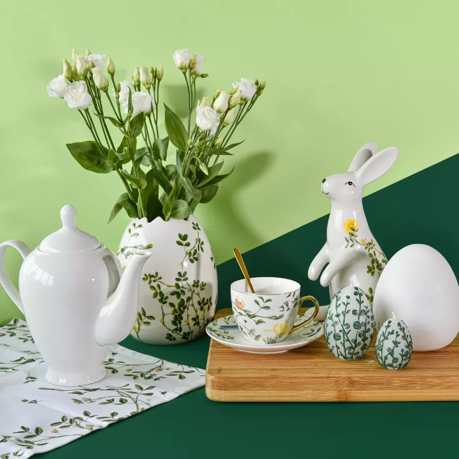 Filiżanka ze spodkiem DUKA KVISTAR 200 ml porcelanowa