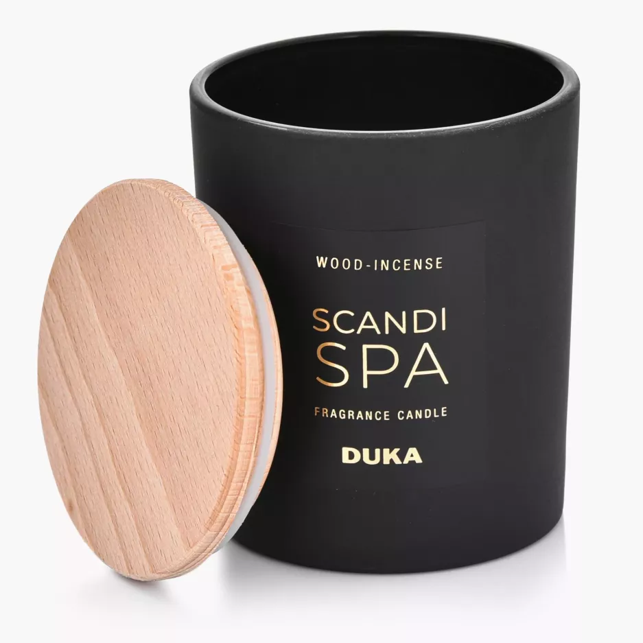 Świeca zapachowa sojowa Wood-incense DUKA SCANDI SPA 170 g