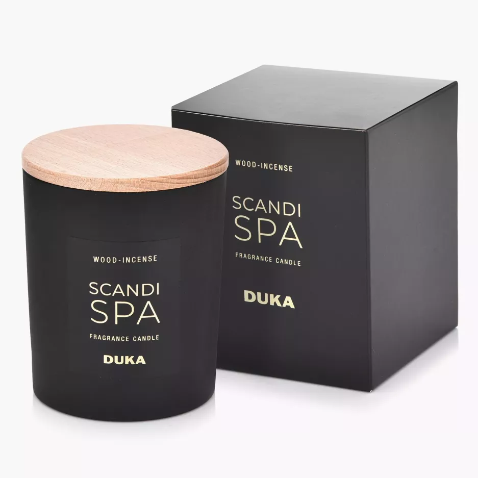 Świeca zapachowa sojowa Wood-incense DUKA SCANDI SPA 170 g