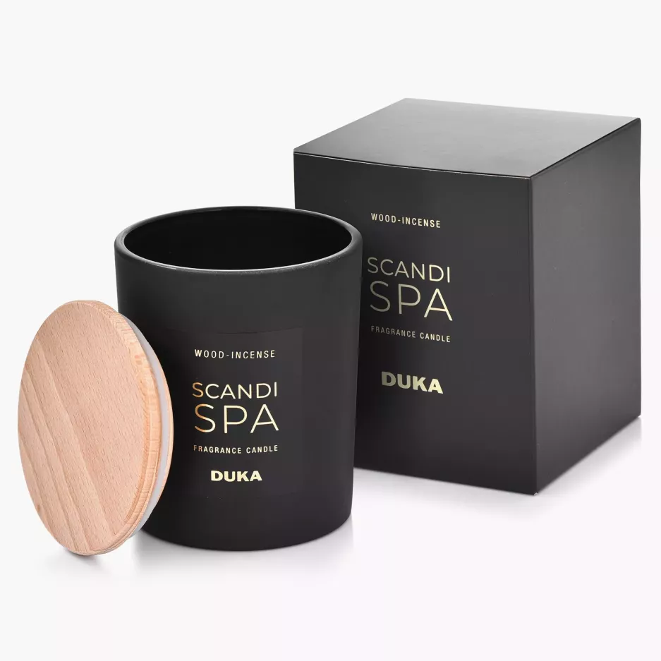 Świeca zapachowa sojowa Wood-incense DUKA SCANDI SPA 170 g